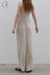 OUDE WAAG knitted slim dresses OW-23SS-DS06 meters gray